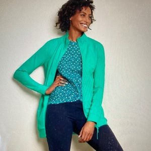 NWT Talbots Green Everyday Mockneck Jacket